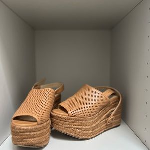 Jimmy Choo Deya 95 tan platform sandals (37)